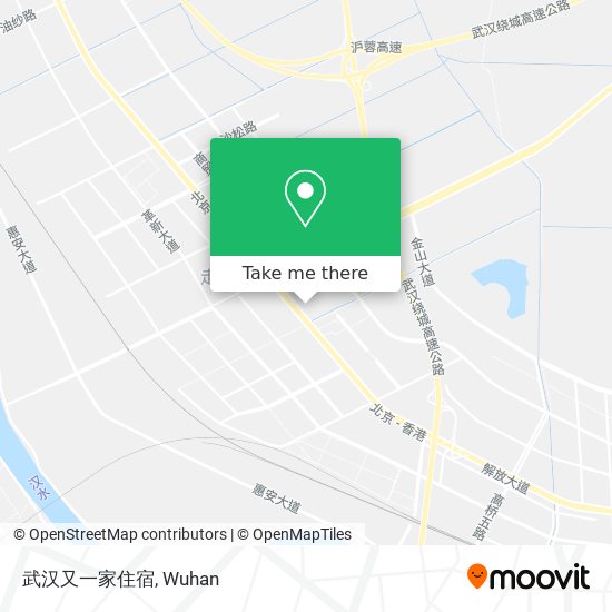 武汉又一家住宿 map