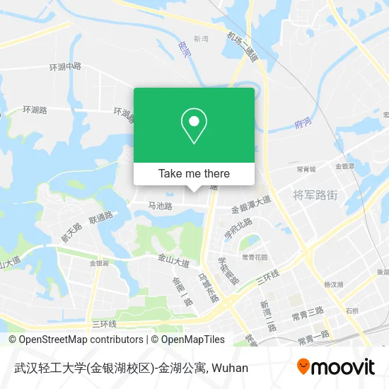 武汉轻工大学(金银湖校区)-金湖公寓 map