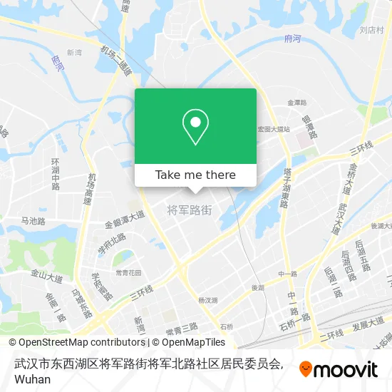 武汉市东西湖区将军路街将军北路社区居民委员会 map
