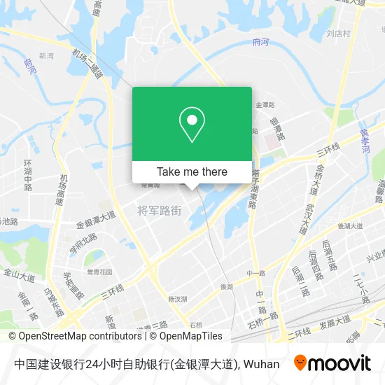 中国建设银行24小时自助银行(金银潭大道) map