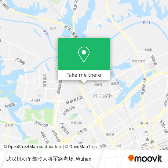 武汉机动车驾驶人将军路考场 map