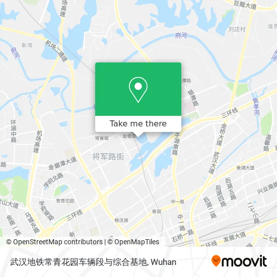 武汉地铁常青花园车辆段与综合基地 map