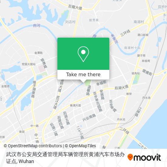 武汉市公安局交通管理局车辆管理所黄浦汽车市场办证点 map