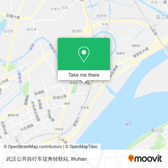 武汉公共自行车堤角轻轨站 map