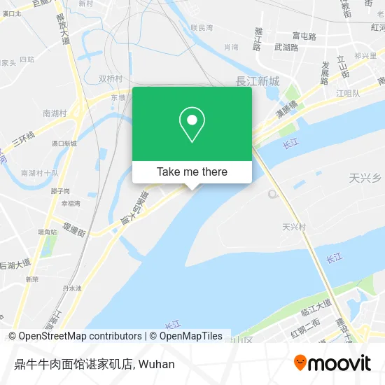 鼎牛牛肉面馆谌家矶店 map