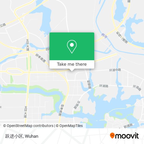 跃进小区 map