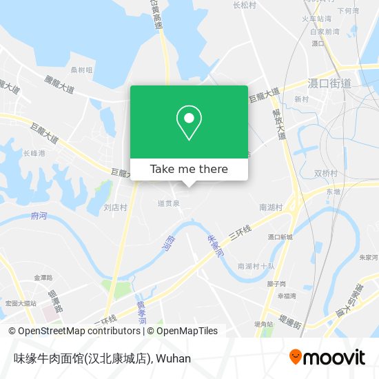 味缘牛肉面馆(汉北康城店) map