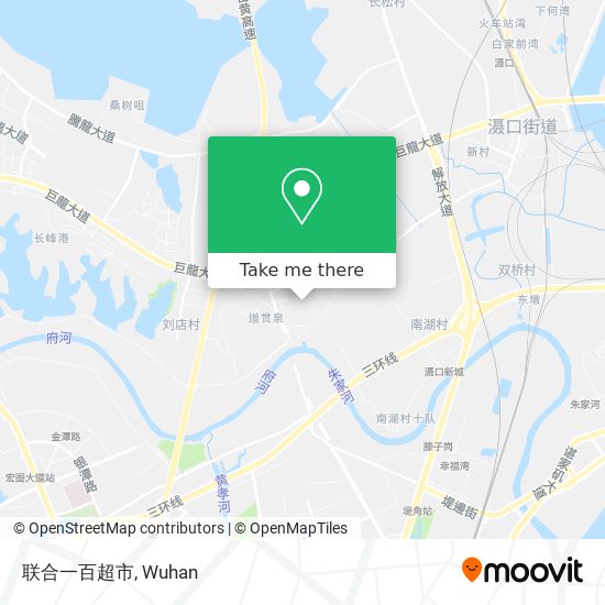 联合一百超市 map