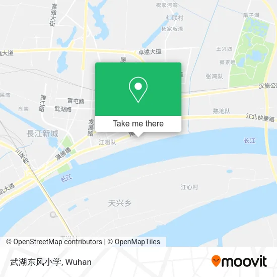 武湖东风小学 map