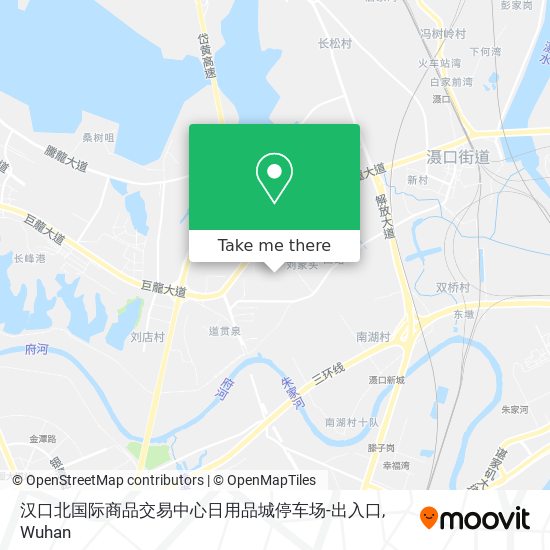 汉口北国际商品交易中心日用品城停车场-出入口 map