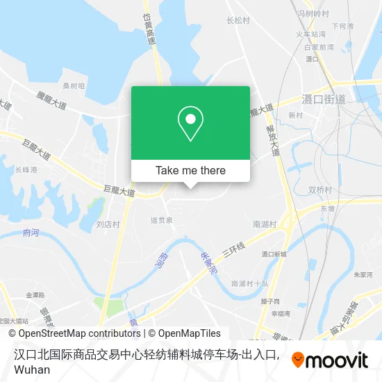 汉口北国际商品交易中心轻纺辅料城停车场-出入口 map