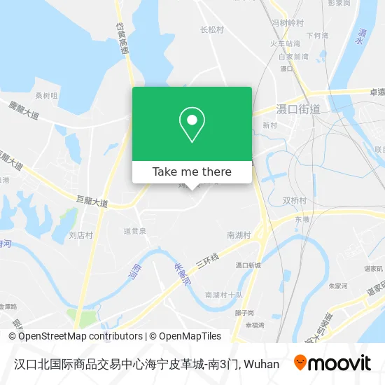 汉口北国际商品交易中心海宁皮革城-南3门 map