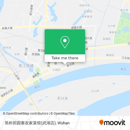 简朴田园寨农家菜馆(武湖店) map