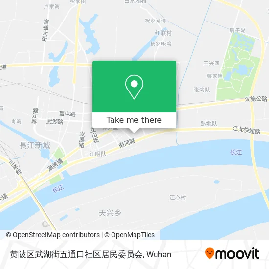 黄陂区武湖街五通口社区居民委员会 map