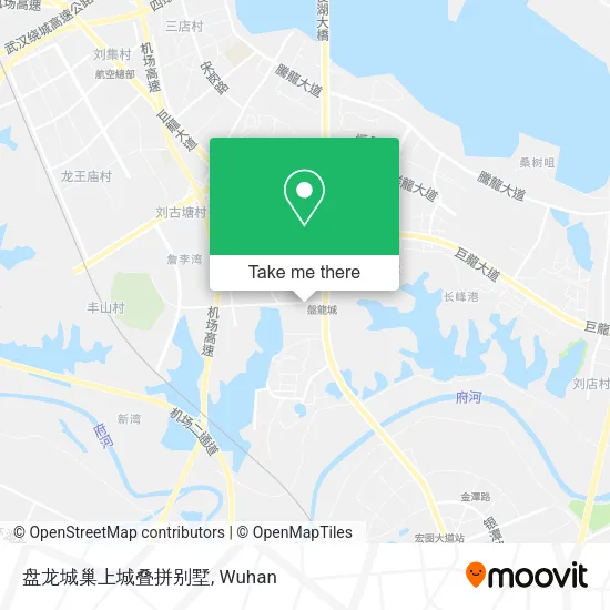 盘龙城巢上城叠拼别墅 map