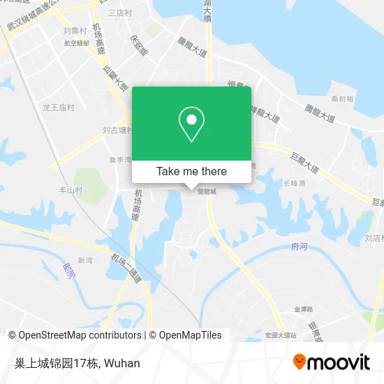 巢上城锦园17栋 map