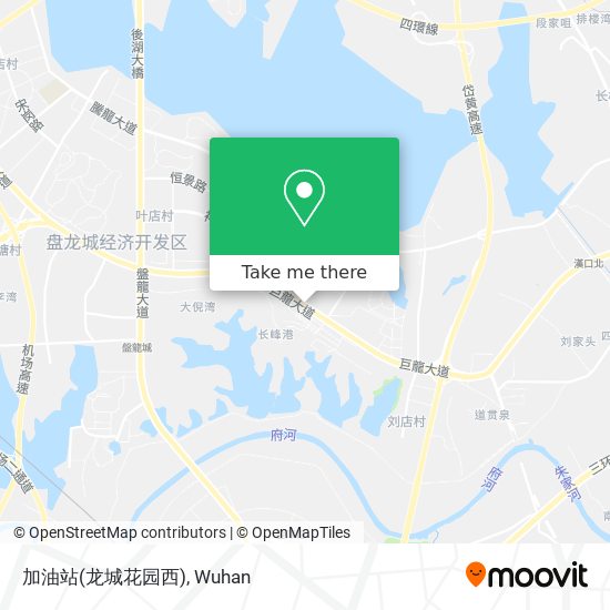 加油站(龙城花园西) map