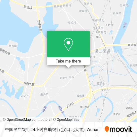 中国民生银行24小时自助银行(汉口北大道) map