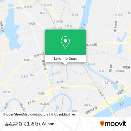 鑫友宾馆(民生堤店) map