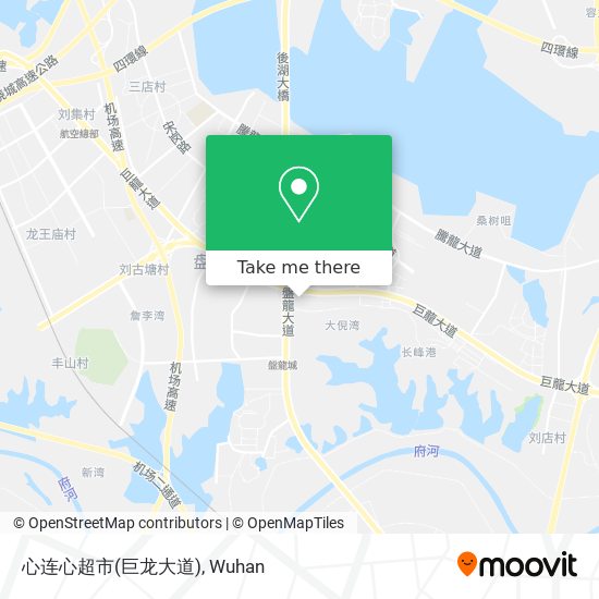 心连心超市(巨龙大道) map