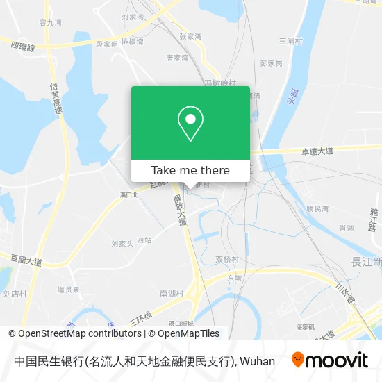 中国民生银行(名流人和天地金融便民支行) map
