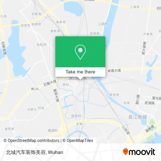 北城汽车装饰美容 map