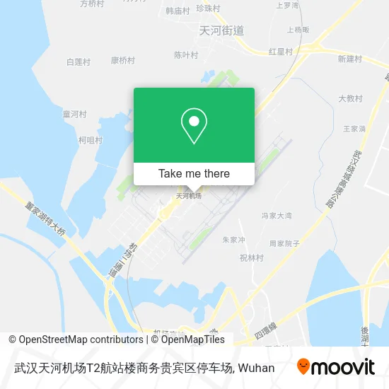 武汉天河机场T2航站楼商务贵宾区停车场 map