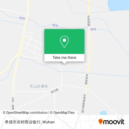 孝感市农村商业银行 map