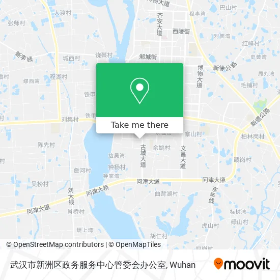武汉市新洲区政务服务中心管委会办公室 map