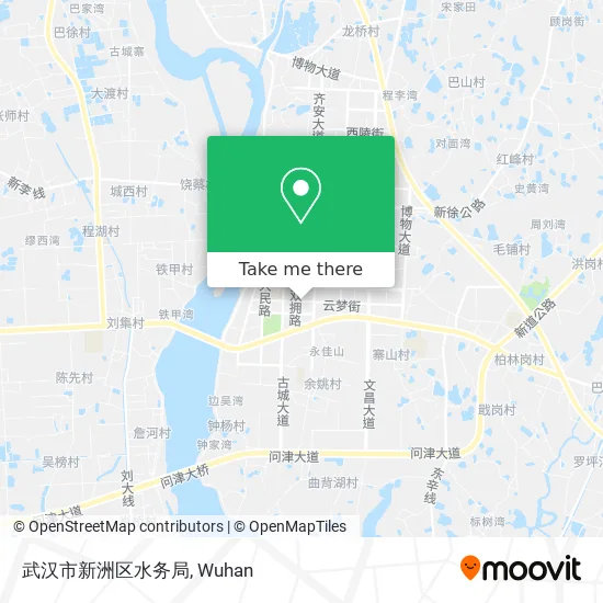 武汉市新洲区水务局 map