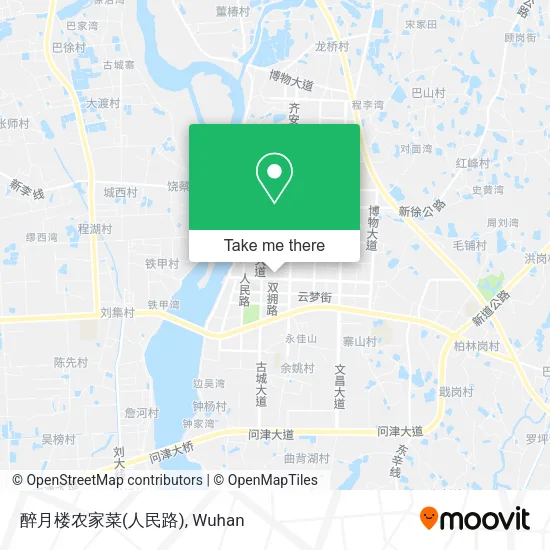 醉月楼农家菜(人民路) map