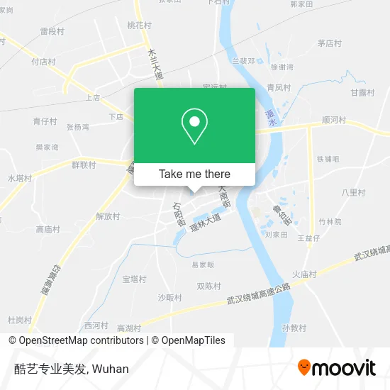 酷艺专业美发 map