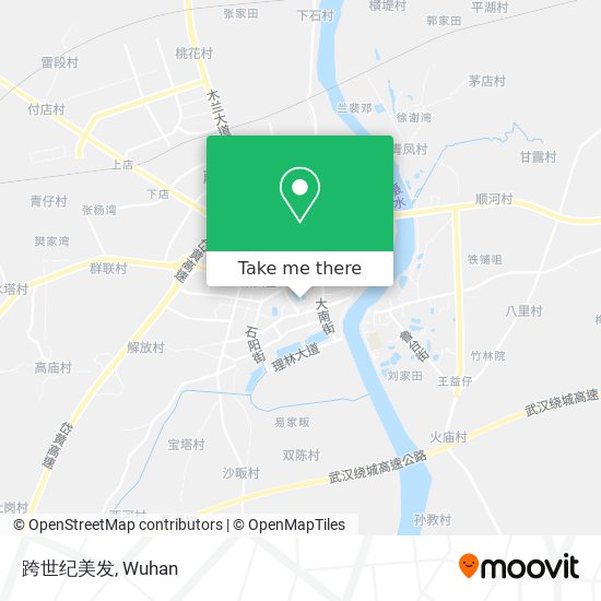 跨世纪美发 map