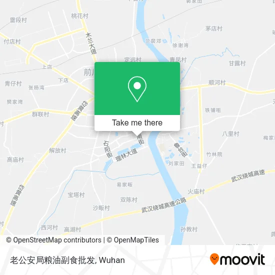 老公安局粮油副食批发 map