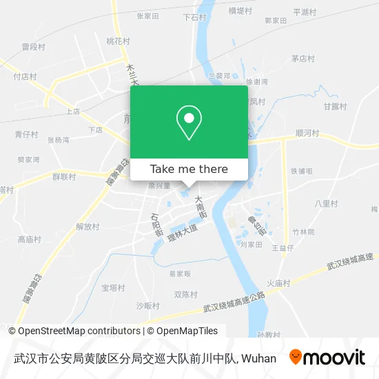 武汉市公安局黄陂区分局交巡大队前川中队 map