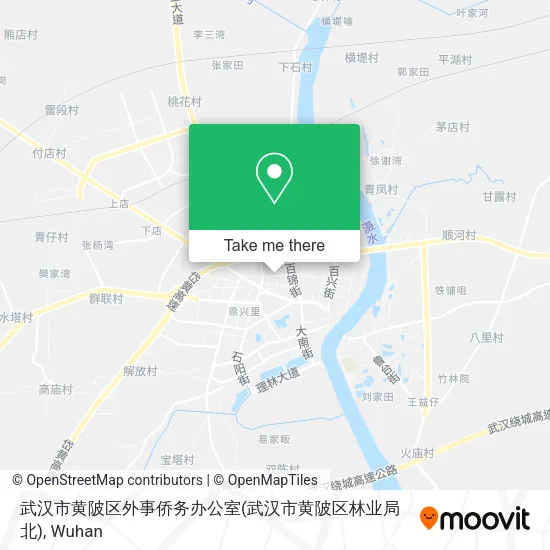武汉市黄陂区外事侨务办公室(武汉市黄陂区林业局北) map