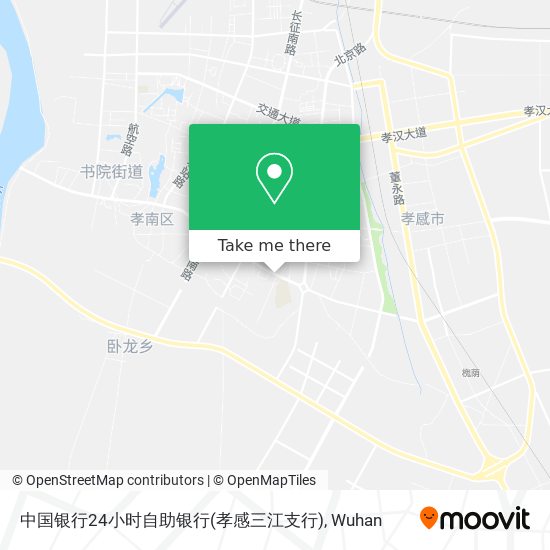 中国银行24小时自助银行(孝感三江支行) map