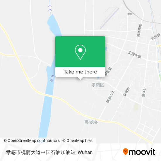 孝感市槐荫大道中国石油加油站 map