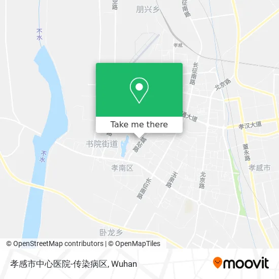 孝感市中心医院-传染病区 map