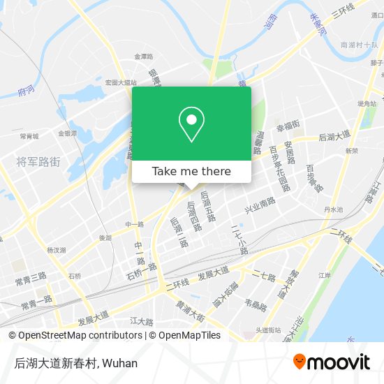 后湖大道新春村 map