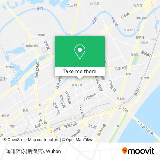 咖啡陪你(后湖店) map