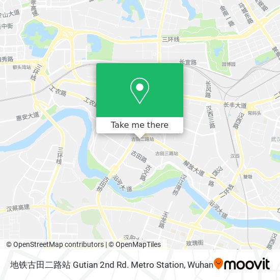地铁古田二路站 Gutian 2nd Rd. Metro Station map