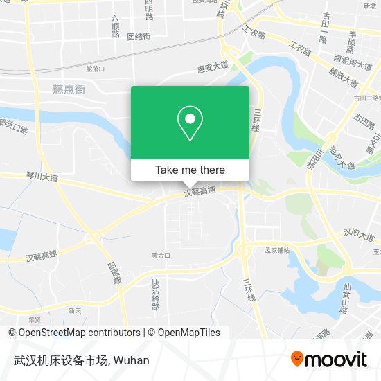 武汉机床设备市场 map