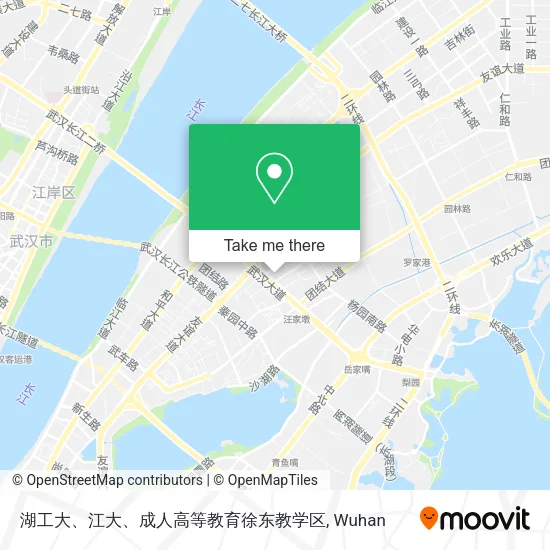 湖工大、江大、成人高等教育徐东教学区 map