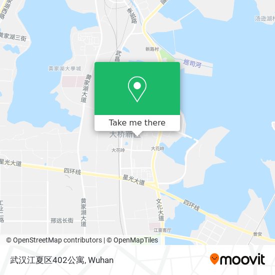 武汉江夏区402公寓 map