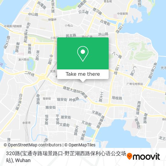 320路(宝通寺路瑞景路口-野芷湖西路保利心语公交场站) map