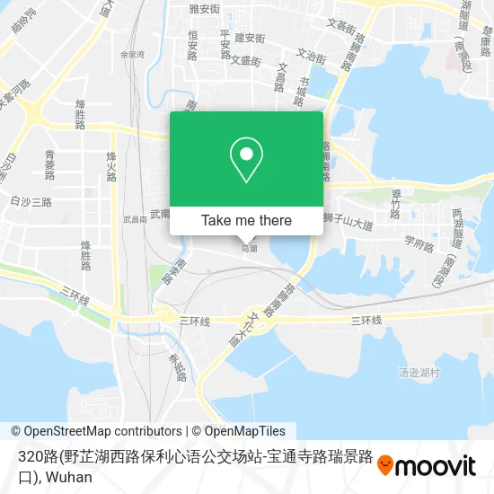 320路(野芷湖西路保利心语公交场站-宝通寺路瑞景路口) map