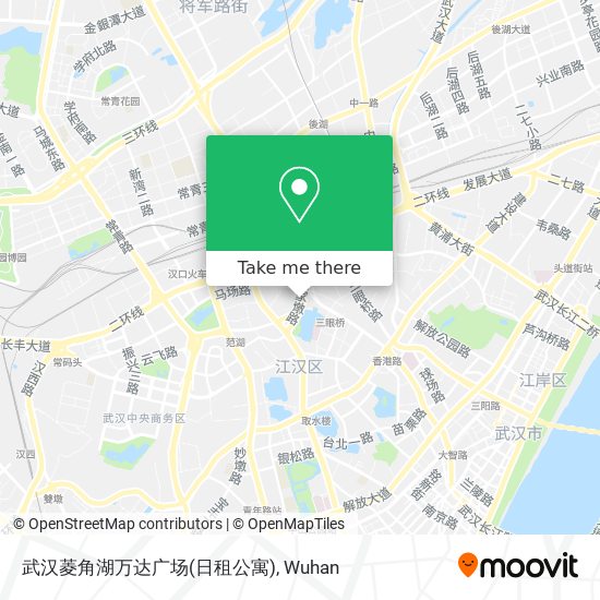 武汉菱角湖万达广场(日租公寓) map