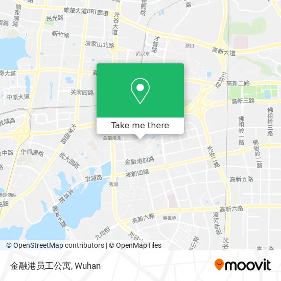 金融港员工公寓 map