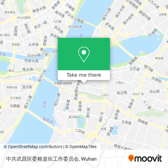 中共武昌区委粮道街工作委员会 map